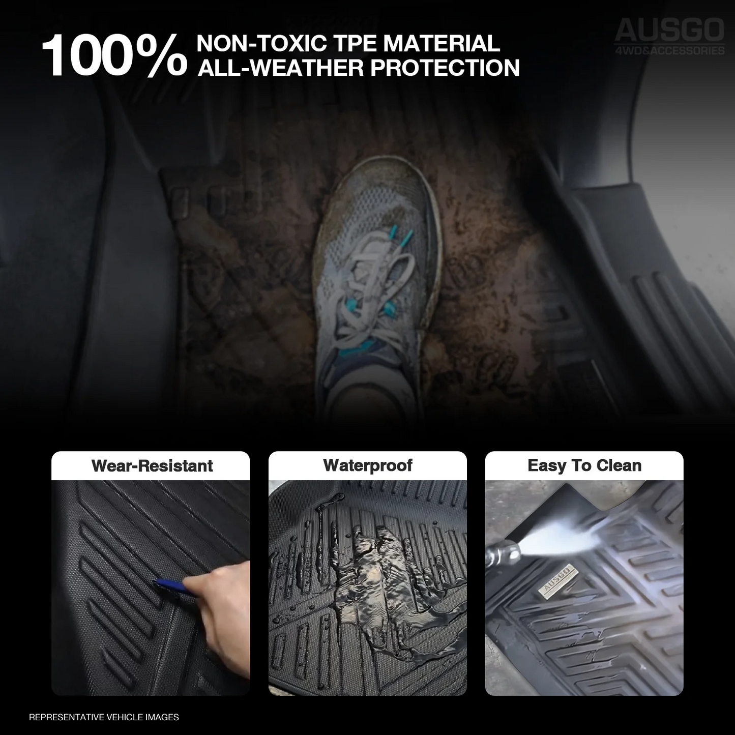 SHARK 6 - 7D Car Floor Mats for BYD Shark 6 2025-Onwards